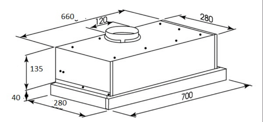 Máy hút mùi Kocher K-6270 BL