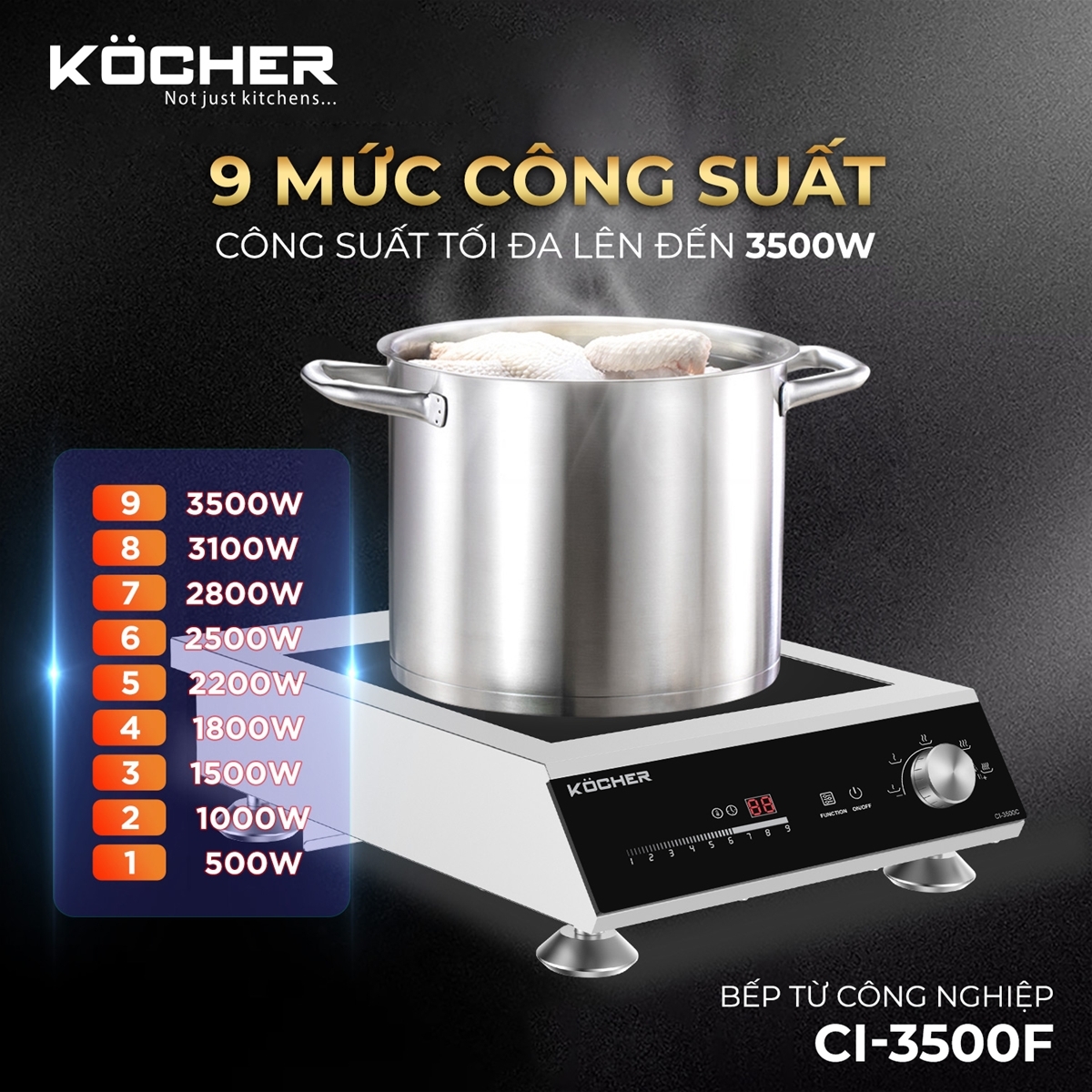 Bếp từ công nghiệp CI-3500F