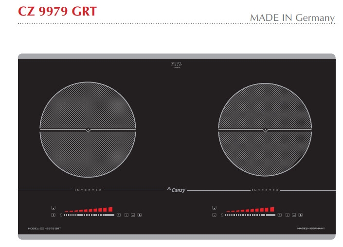 Bếp từ đôi Canzy CZ 9979 GRT