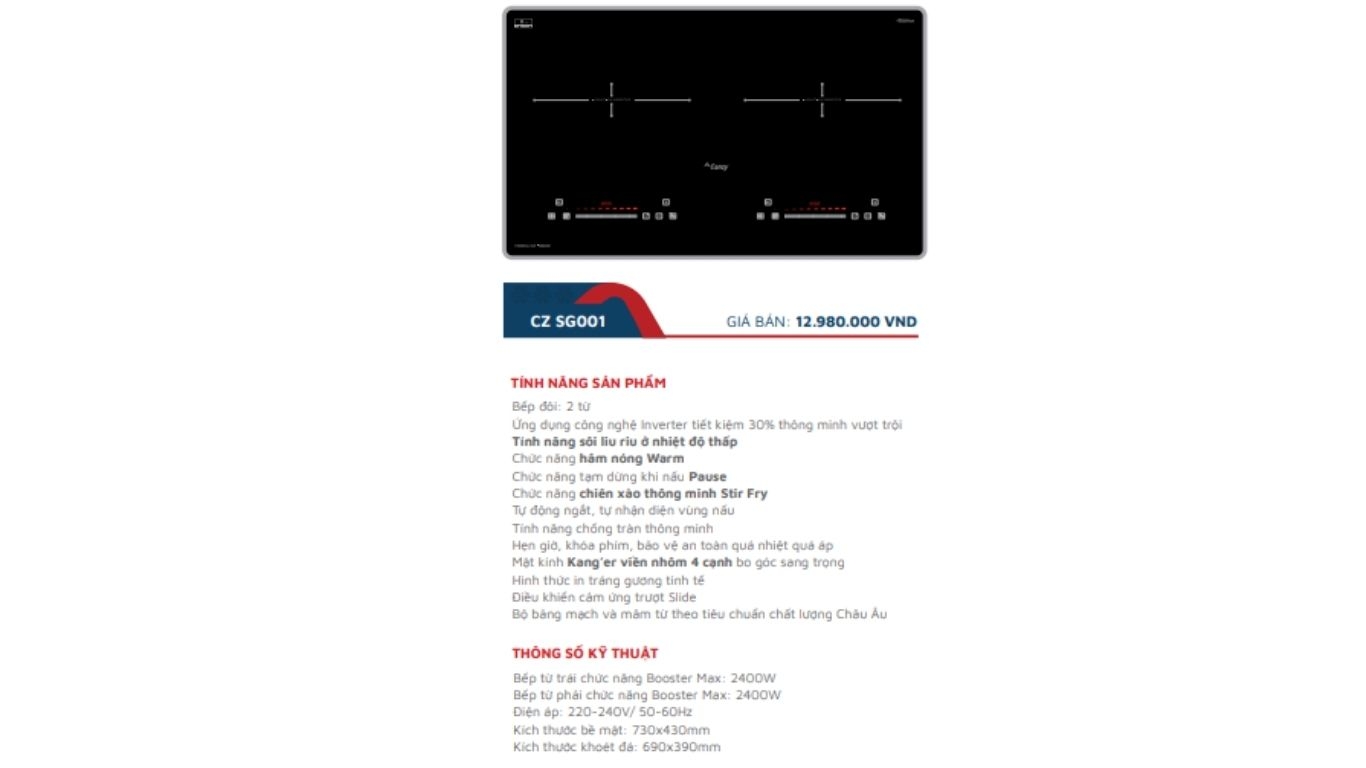 Bếp Từ Canzy CZ-SG001
