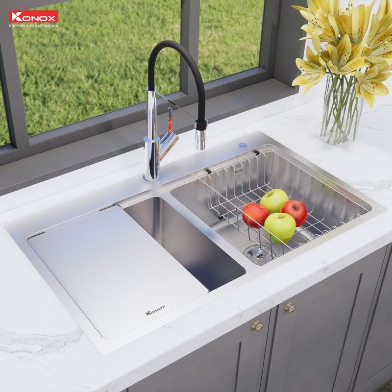Chậu rửa bát chống xước KN8651TD Dekor