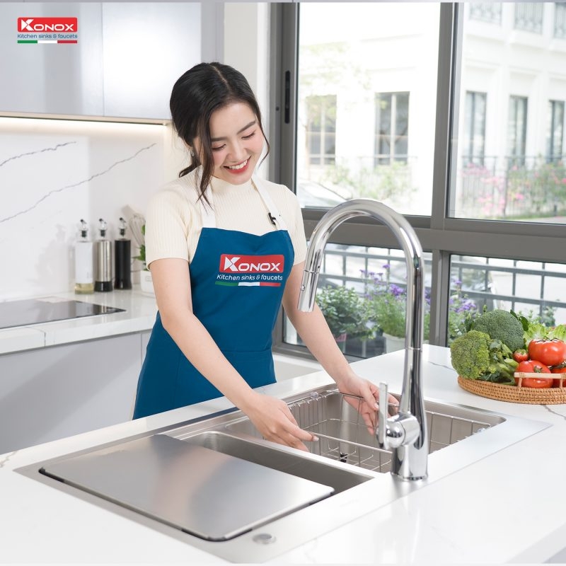 Chậu rửa bát chống xước KN8651TD Dekor