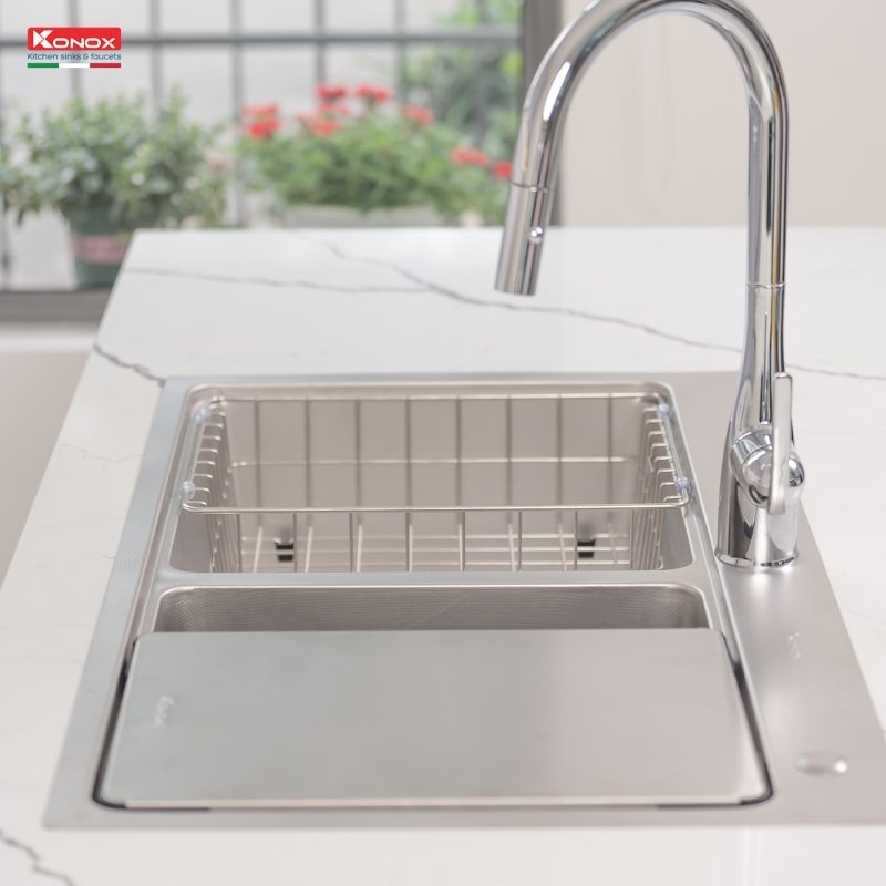 Chậu rửa bát chống xước KN8651TD Dekor