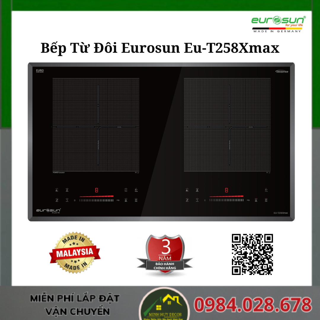 Bếp Từ Đôi Eurosun Eu-T258Xmax