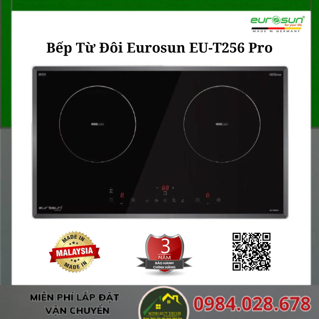 Bếp Từ Đôi Eurosun EU-T256 Pro