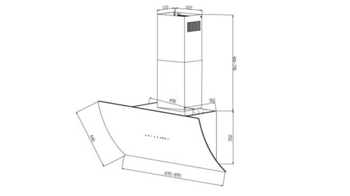 Máy hút mùi áp tường GrandX GX H70F87B