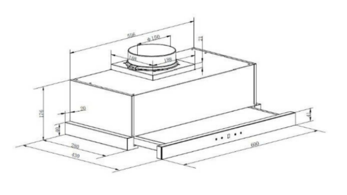 Máy hút mùi âm tủ GrandX GX H70F72G