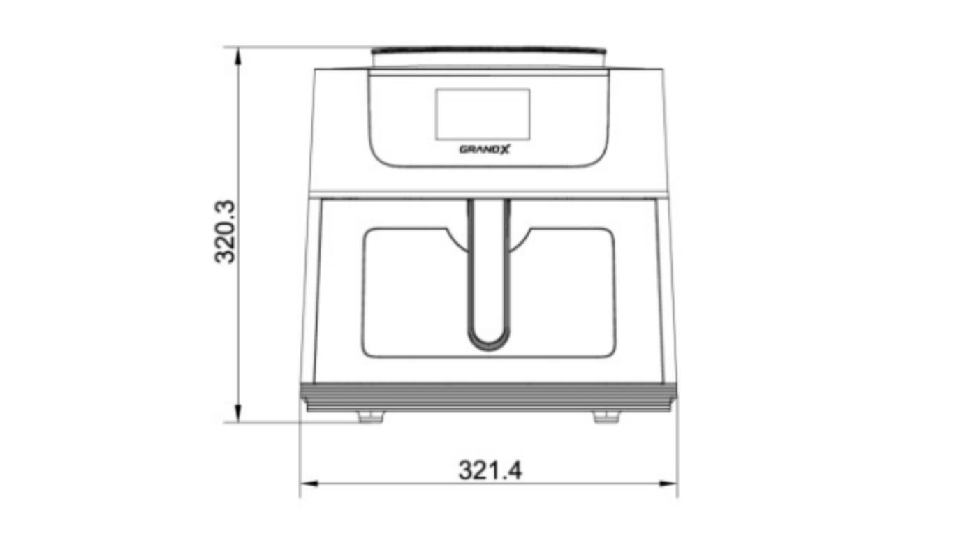 Nồi chiên không dầu GrandX GX-AR08Smart