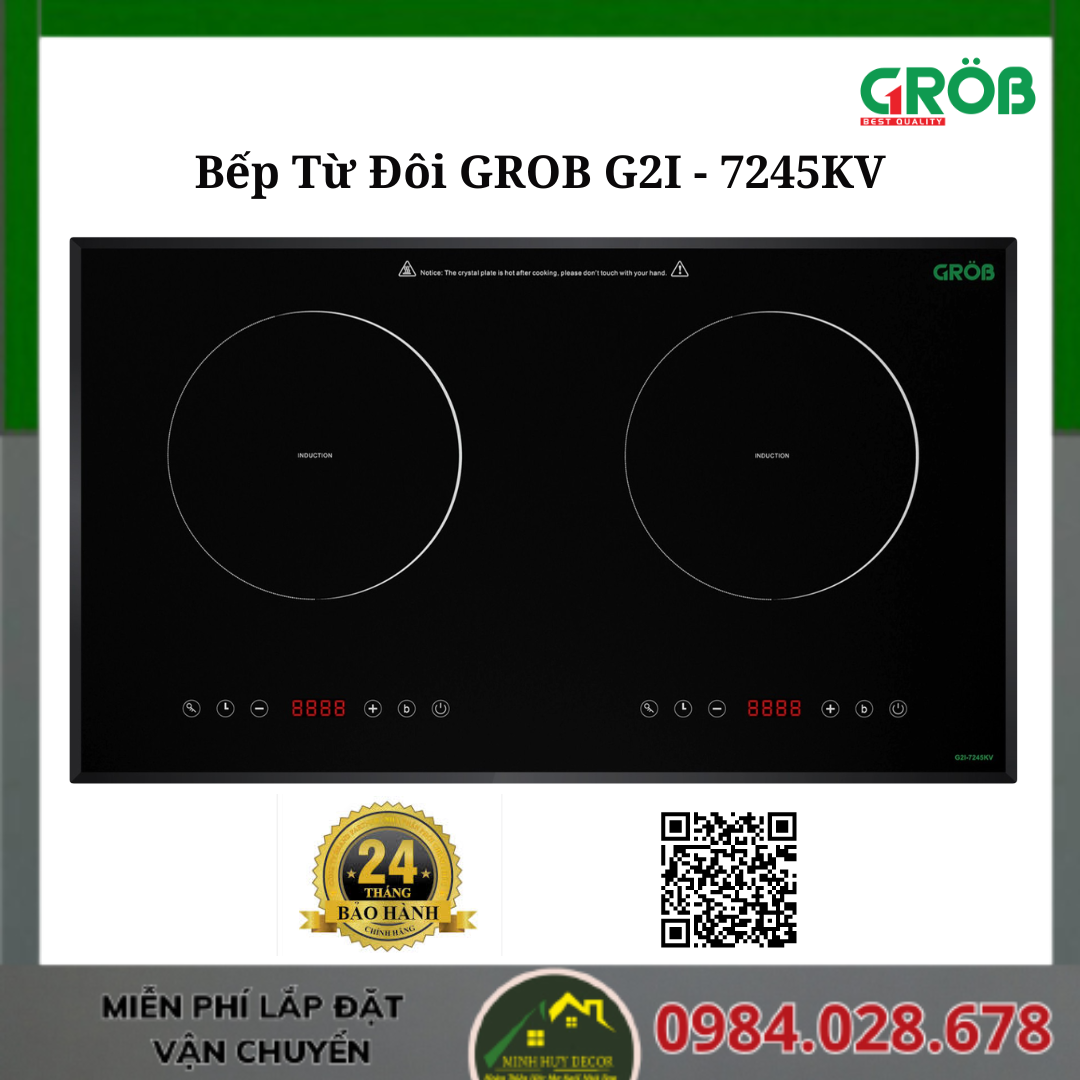 Bếp Từ Đôi GROB G2I - 7245KV