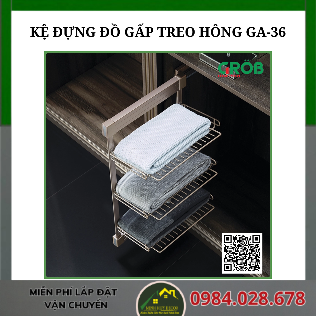 KỆ ĐỰNG ĐỒ GẤP TREO HÔNG GA-36