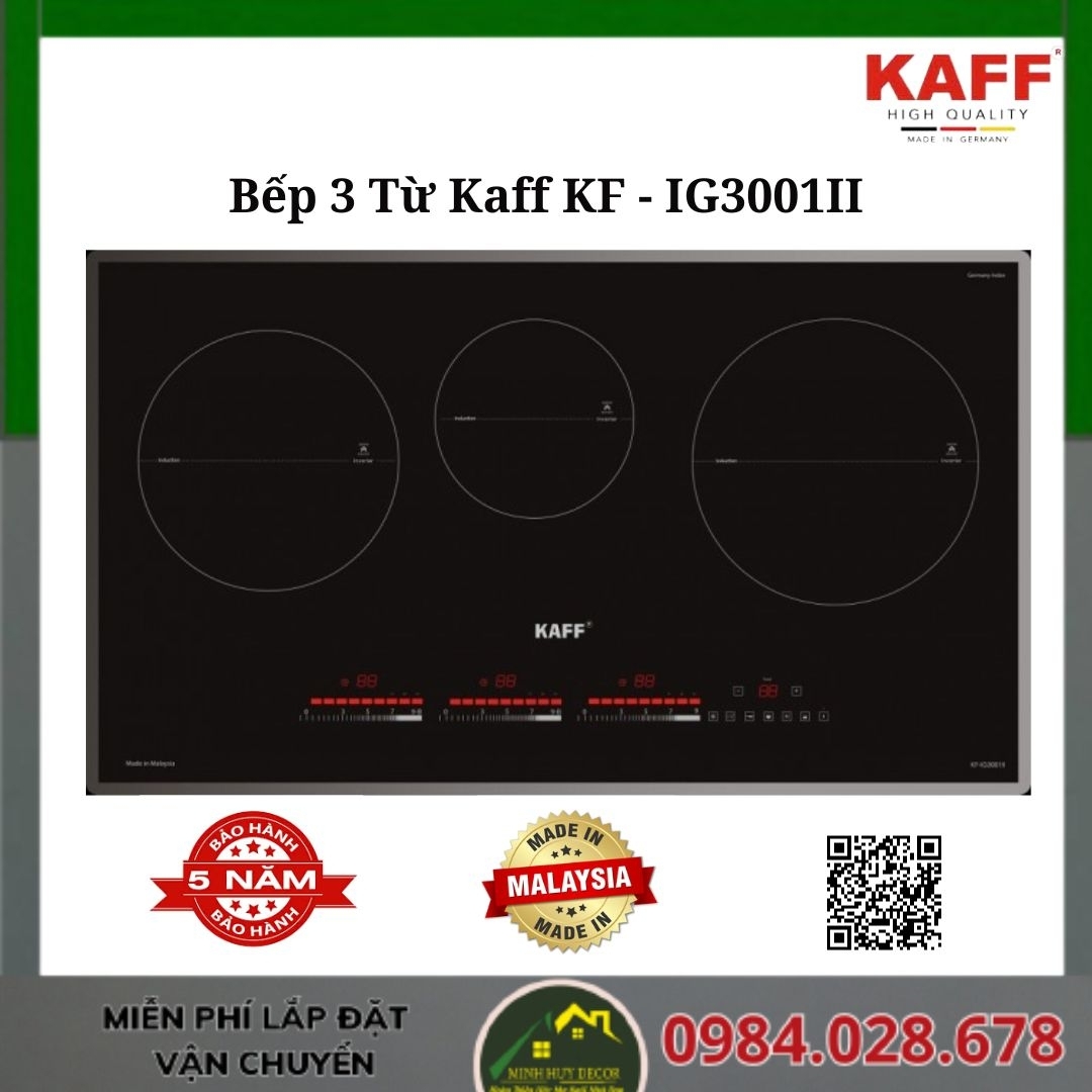 Bếp 3 Từ Kaff KF - IG3001II