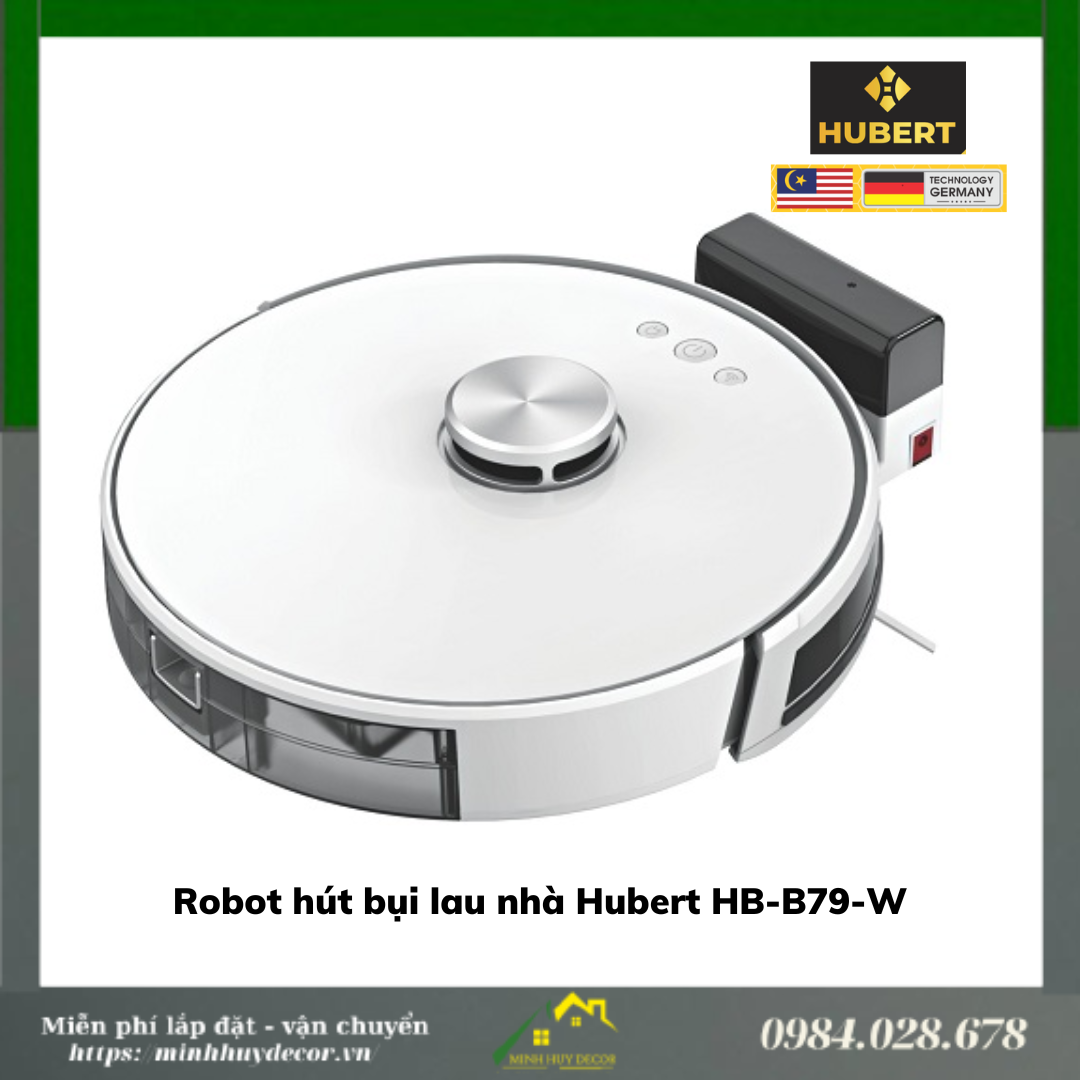 Robot hút bụi lau nhà Hubert HB-B79-W