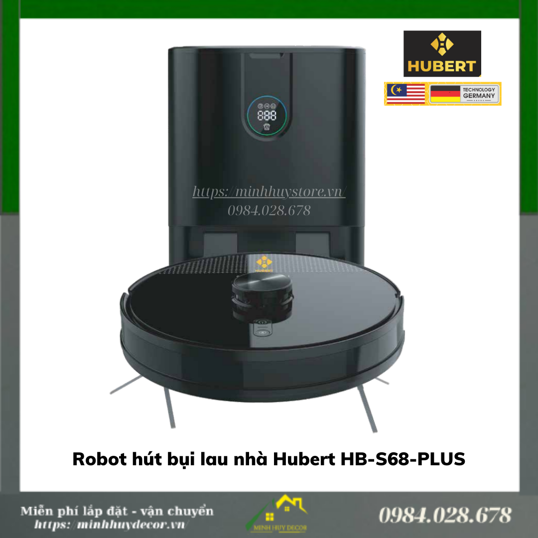 Robot hút bụi lau nhà Hubert HB S68 PLUS (Serie 2)